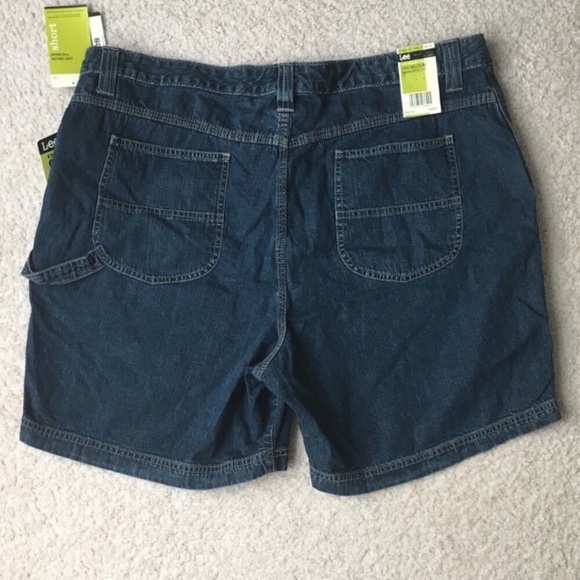 Lee Carpenter Dark Stone Wash Shorts size 18WM - Picture 3 of 6